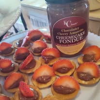 Chocolatey Cherry Amaretto Cheesecake Cream Cheese Fondue
