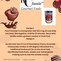 Chocolatey Cherry Amaretto Cheesecake Cream Cheese Fondue